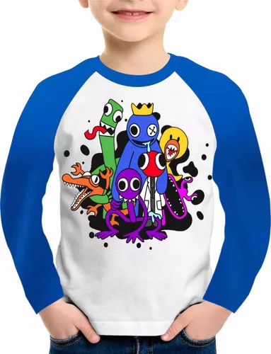 Camiseta Azul Babão Rainbow Friends Game Jogo Roblox Blue #8