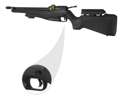 Carabina Pcp 5.5mm .22 Reximex Daystar Preta + Bomba Manual