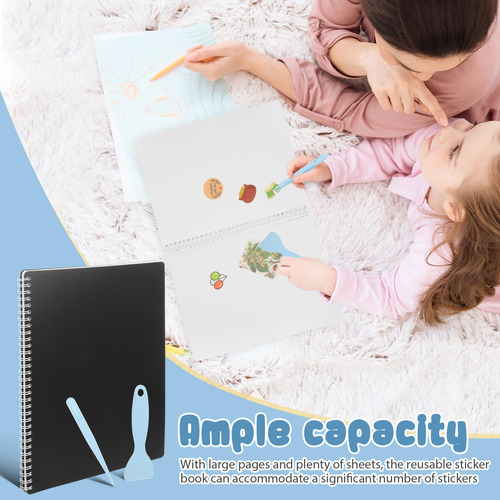 Cuaderno Para Coleccionar Pegatinas, Pegatina Reutilizable E