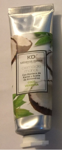  Crema De Manos Katherine Dorian 50g Caramelo Almendra Fragancia Coco Verbena