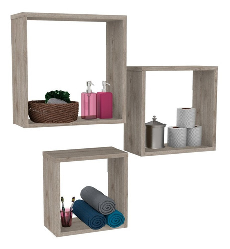 Imagen 1 de 8 de Repisas Cubos Set De 3 Casa Lista - Organízate