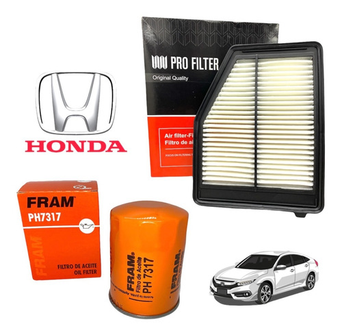 Kit Service Filtros De Aceite Y Aire Honda Civic 1.8 16v