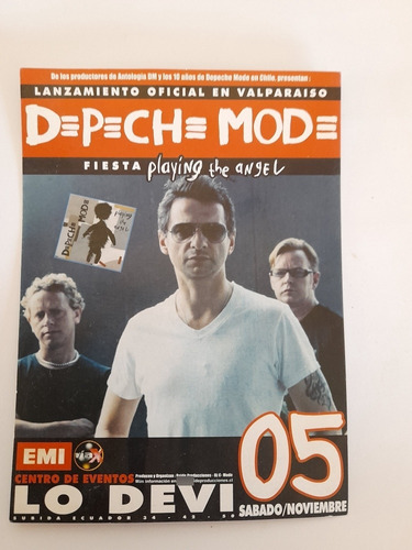 Afiche Recital Depeche Mode  Lo Devi  Noviembre(ff528