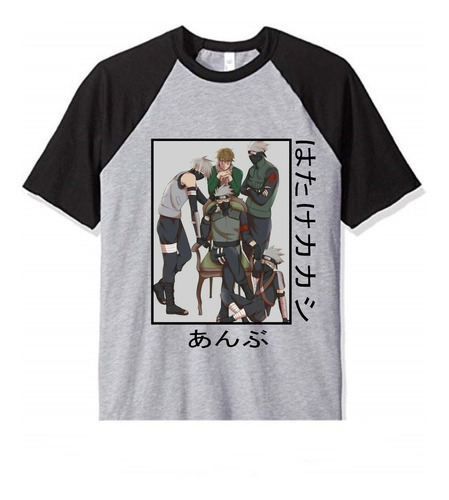 Remera Naruto Anime Manga 100% Algobon Peinado Kakashi Gh