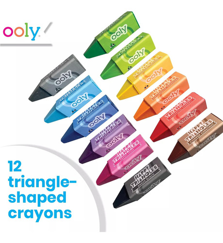 Crayons Poly Jumbo Triangle Para Crianças Pequenas [conjunto