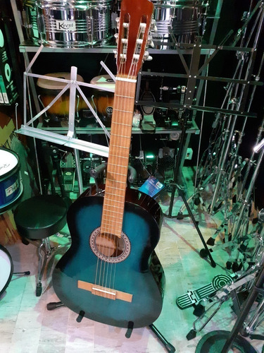 Guitarra Clasica Criolla Joaquin Torralba M24 Azul Esfumado
