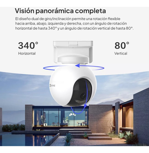 Cámara Inalambrica 4g Lte A Batería Ezviz Eb8 Exterior 3mp