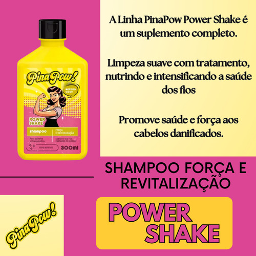 Shampoo Fortalecedor Capilar Power Shake Pinapow