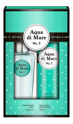 Set Body Mist + Deo Spray Aqua Di Mare