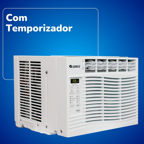 Ar Condicionado 110V / 127V Janela Gree 7000 Btu/h Frio R32 Eletrônico Resistente à Maresia