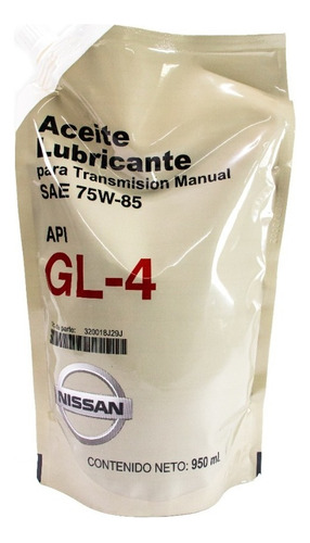 Aceite Lubricante Para Tiida Transmision Manual Gl-4 Nissan