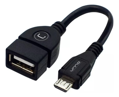 Cable Unno Ad4201bk Usb A Micro-usb Negro