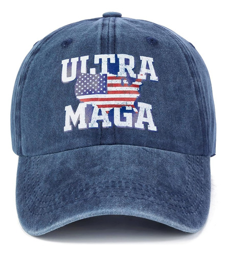Ultra Maga Gorra De Beisbol Con Bandera Estadounidense Gorra
