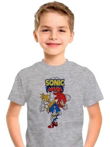 Remera Niño Sonic Mania Tails And Knuckles