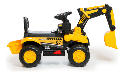 Auto A Batería Excavadora 3058 Love Amarillo
