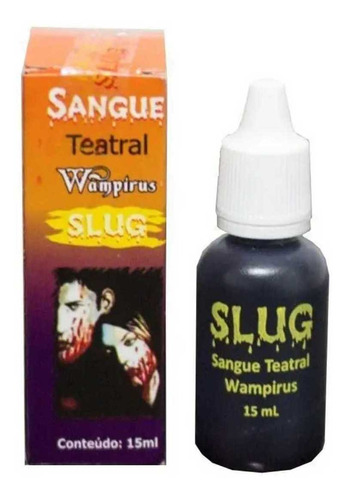 Imagem 1 de 7 de Sangue Falso Vermelho 15 Ml Maquiagem Halloween