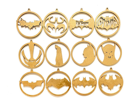 Imagen 2 de 3 de 12 Esferas Navideñas Temática Batman
