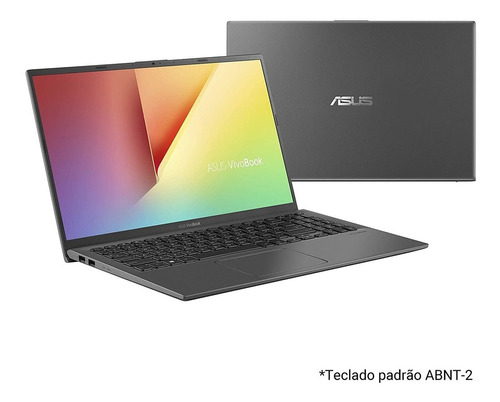 Notebook Asus VivoBook X512FB slate gray 15.6", Intel Core i5 8265U  8GB de RAM 1TB HDD, NVIDIA GeForce MX110 1366x768px Windows 10 Home