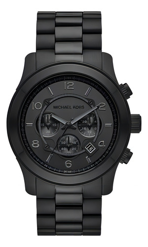 Reloj Unisex Michael Kors Mk9073 Runway Color De La Correa Negro Color Del Bisel Negro Color Del Fondo Negro