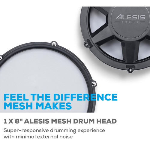Batería Expansion Alesis Nitro Max Con Mesh Tom Pad Y 10 Cym