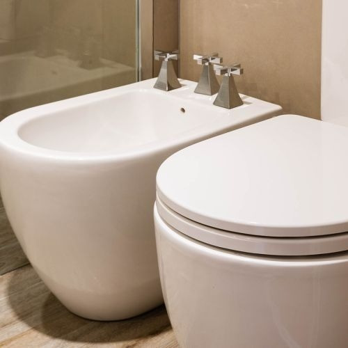 Combo Inodoro + Deposito + Asiento + Bidet 3a Ferrum Fontana