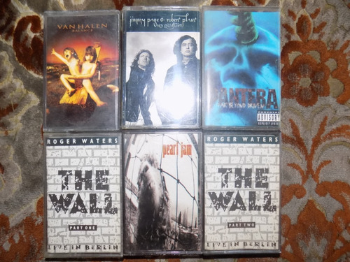 Led Zeppelin, Pink Floyd, Cassettes Nacionales,pantera, Van 