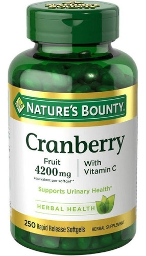 Arándano  4200mg 250 Cápsulas De Gel Nature's Bounty