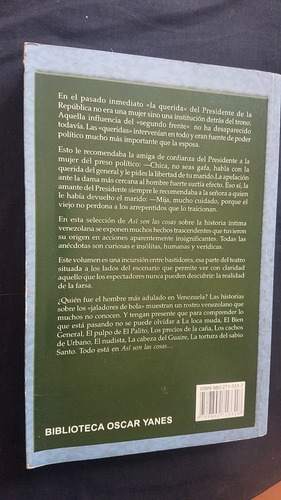 Asi Son Las Cosas Completo Oscar Yanes Historias Planeta (Usado)