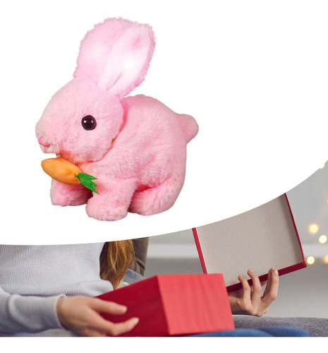Juguete Interactivo De Juguete De Peluche De Conejo De Rosa