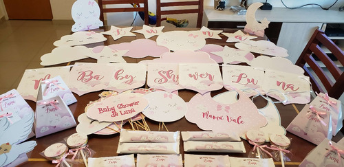Kit Baby Shower Temática Luna