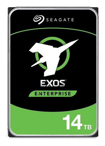 Imagen 1 de 2 de Disco duro interno Seagate Exos X16 ST14000NM001G 14TB plateado