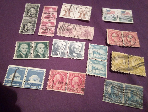 Timbres Postales Usa En Block 1900s Buen Estado Pares 26 Pzs