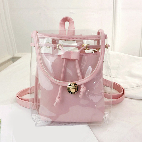 Muyier Mochila/bolsa Transparente, Bolsa De Viaje