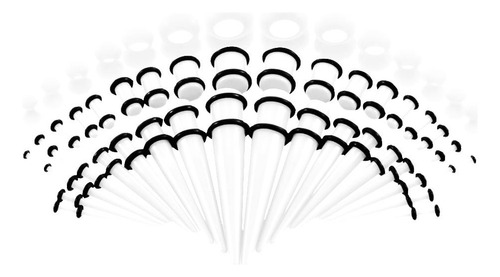 Jóias Com Piercings Nas Orelhas Branco 14g-00g