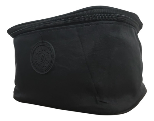 Necessaire Masculina Para Acessórios Higiene Viagem Trabalho Cor Preto Desenho Do Tecido Liso