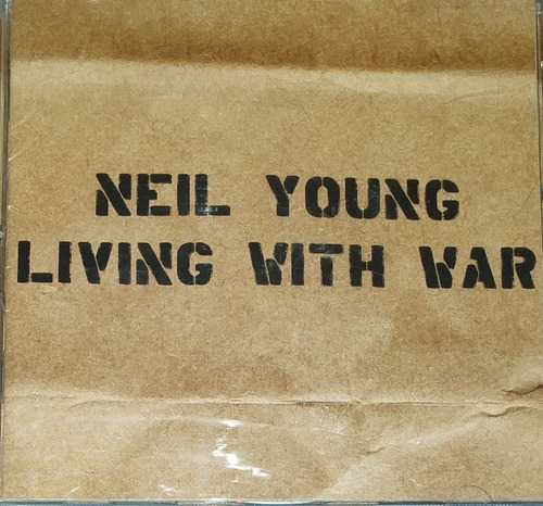 Neil Young Living With War Cd Promo Impecable Estado! 