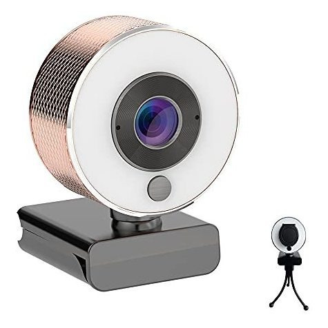 Bosen 2021 2k Ultra Hd Webcam Con Micrófono Y Luz De Zbz65