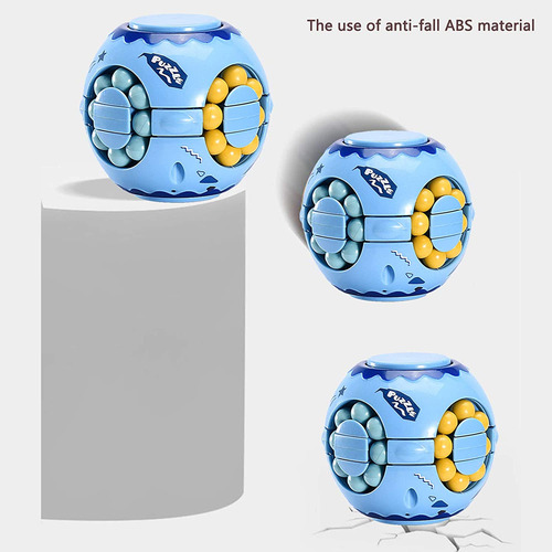 Fidget Ner Bean Infinity Cube, 2 En 1, Giratorio, Para Alivi