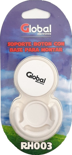 Soporte Para Dispositivos Móviles Autoadhesivo Botón Blanco