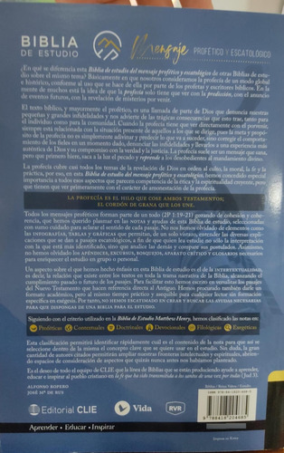 Biblia De Estudio Mensaje Profetico Y Escatológico Rústica