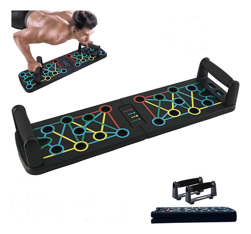 Tabla Push-up Plegable Tablero Para Lagartijas 12 En 1