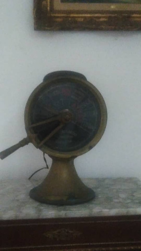 Antiguo Telegrafo - Lamapara Naval De Bronce Decorativo (Usado)