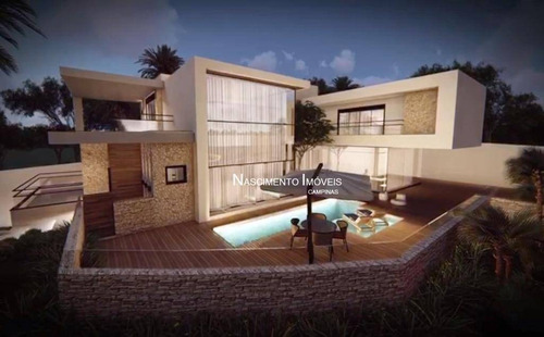 Casa Moderna Com 4 Suítes À Venda, 590 M² Por R$ 4.300.000 - Residencial Jatibela - Campinas/sp - Ca0408