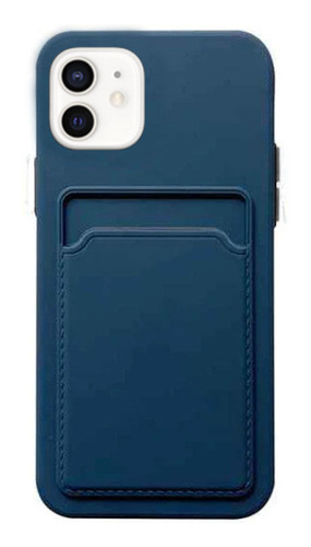 Estuche Protector Para iPhone 11 Wallet Azul
