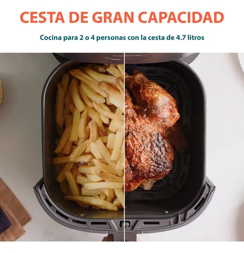 Freidora Aire Led Cosori Horno Eléctrico 9 Funciones 4.7l Color Negro