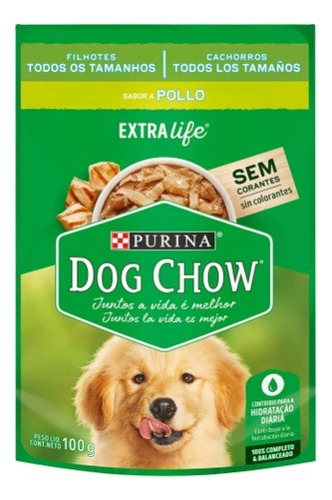 Dog Chow Cachorro Todo Tamaño Pollo 100g