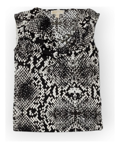 Blusa Michael Kors Mediana Animal Print Cafe Serpiente 