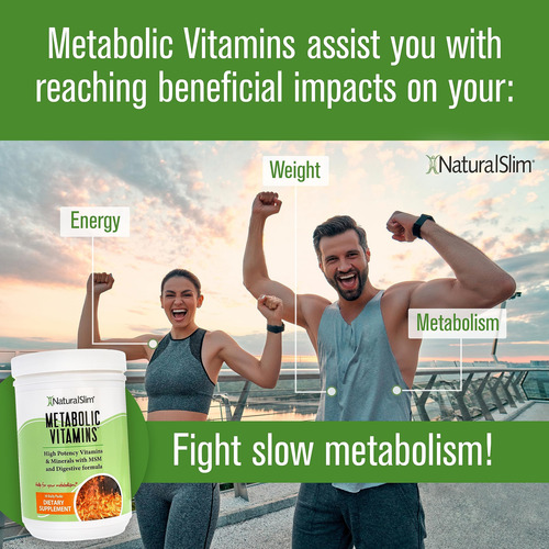 Suplementos Naturalslim Metabolic Vitamins, Pacote Com 2