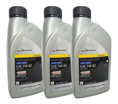 Aceite Sintético  Elf 5w40 Equipo Original Renault 3 Piezas