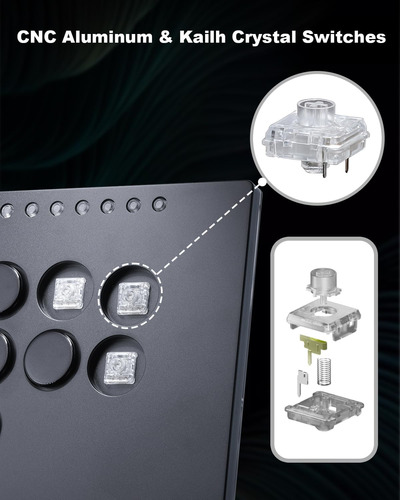 Controlador Sin Palanca Arcade Stick Haute42 M12 Plus: Sin Y